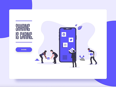 UI Design - Social Share design invisionstudio ui ux