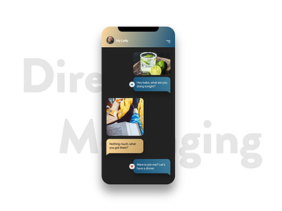 UI Design - Direct Messaging design invisionstudio ui ux