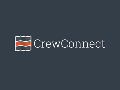 CrewConnect Logo logo nautical palette serif