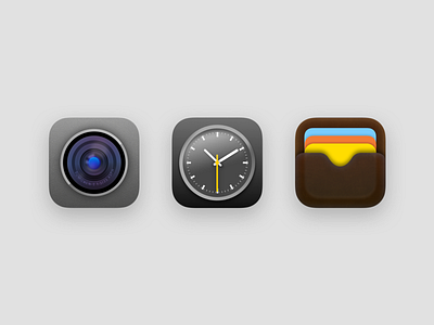 Textured iOS Icons illustration ios ios 14 ios apps logo redesign concept ui design