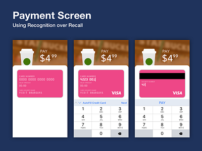 Payment Screen daily ui payment screen user interface design