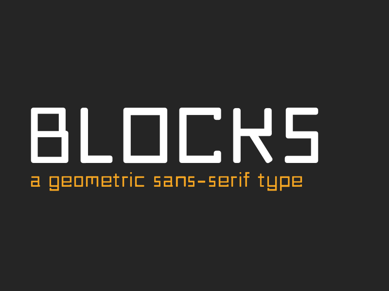 blocky modern typeface tattoo