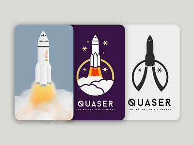Rocket Ship Logo 3 Stages daily logo challenge dailylogochallenge rocket rocket ship