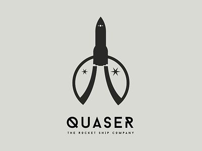 Quaser: The rocket Ship Company daily logo challenge dailylogochallenge rocket rocket ship