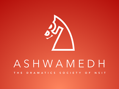Ashwamedh Logo ashwamedh dramatics logo horse logo design nsit