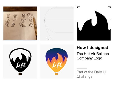 Design Process for The Hot Air Balloon Logo