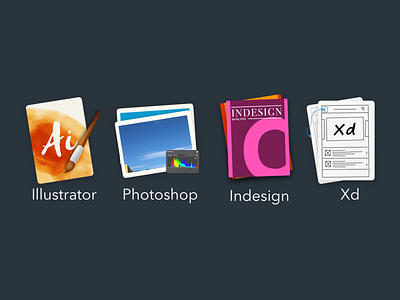 Icon Redesign: Adobe Creative Cloud adobe adobe illustrator adobe photoshop adobe xd icon redesign icons redesign concept