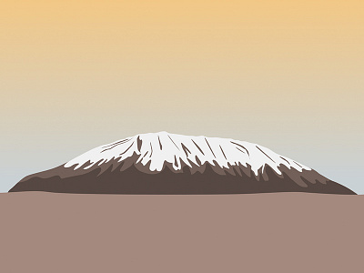 Kilimanjaro gradient kilimanjaro mountain mountains sky tanzania