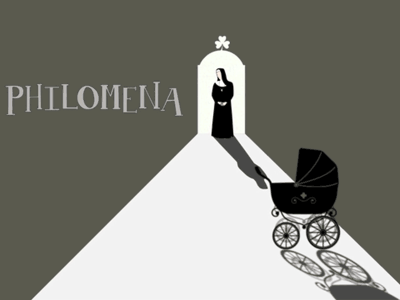 Philomena (gif) animated gif animation film nun oscars philomena pram shadow titles video