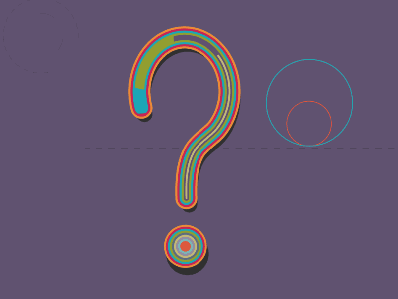 Question [gif] 2d after effects animated animation gif punctuation question type typography