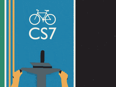 London Cycle Lanes 2d animated animation city cycle cyclist gif lanes london