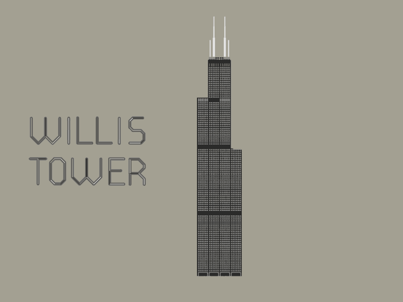 Willis / Sears Tower - Chicago architecture chicago gif willis tower