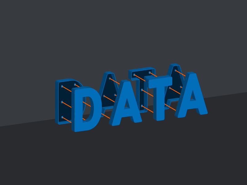 DATA animated data gif typography