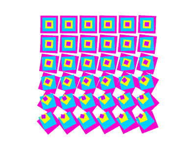 Impatient abstract animation bright grid loading squares ui