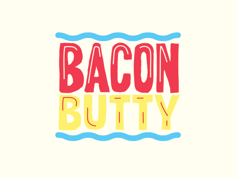 Bacon Butty animation bacon butty food gif motion sandwich text type