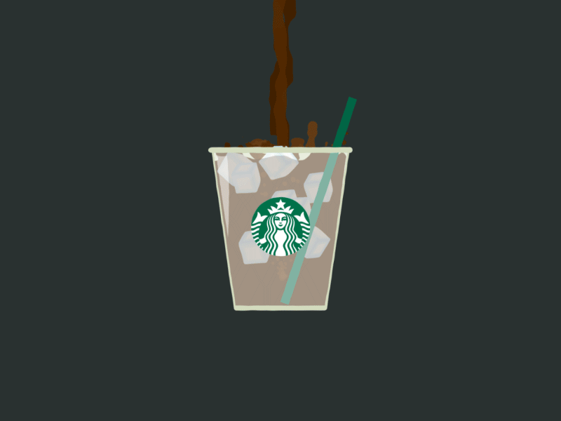 Starbucks Cold Brew animation coffee gif liquid motion starbucks