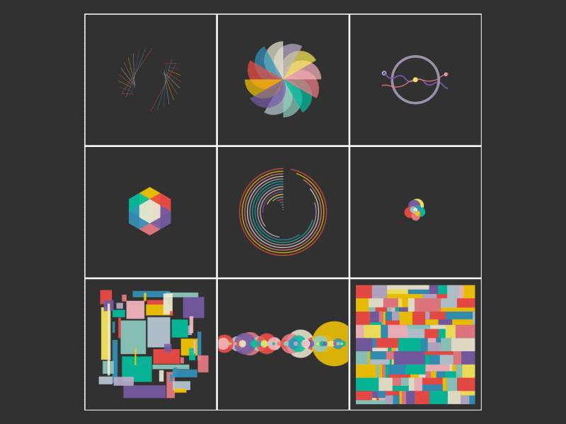 Articulation - series combined abstract animation design geometric minimal motion motion graphics ui