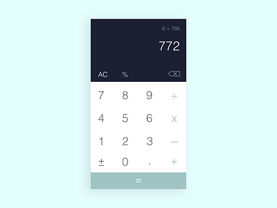 Daily UI #004 - Standard Calculator adobexd dailyui design mobile simple
