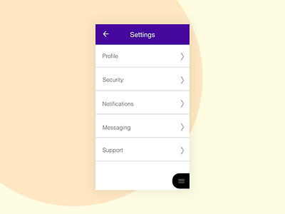 Daily UI #007 - Settings adobexd app dailyui design settings ui simple