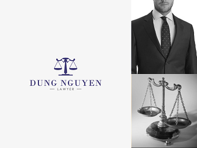 Dung Nguyen Lawyer balance blue brand clipart dungnguyen justice law lawyer logo suit tie vietnam