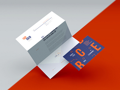 CEB branding ceb layout letterhead logo postcard print