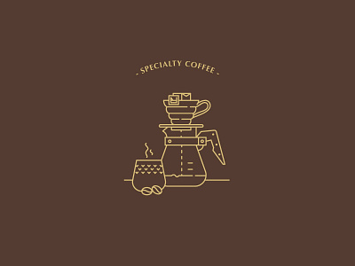 Specialty Coffee bean blank bottle brown coffee cup datdotr graphic icon illustration vietnam ware