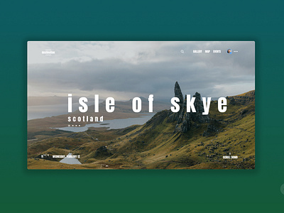 Scotland Travel Web App Landing Page