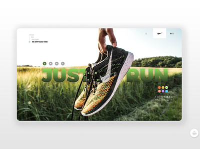 NIKE Desktop Landing Page app concept app design app ui app ui design branding clean clean ui colorful desktop homepage landing page nike nike running nike shoes sports ui ux webdesign