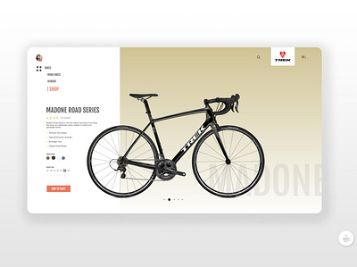 Bike Product Page / UI Design app app design bike branding design product page shop trek ui ui design ui ux ux web website wireframe wireframe design