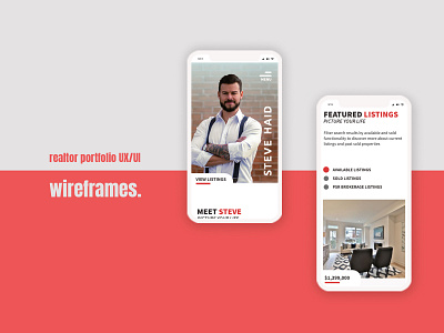 Mobile Site Wireframe | Portfolio Website