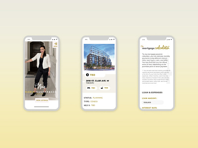 Mobile Site UX/UI Layout - Portfolio Design