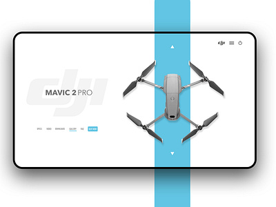 DJI Drone Desktop Landing Page
