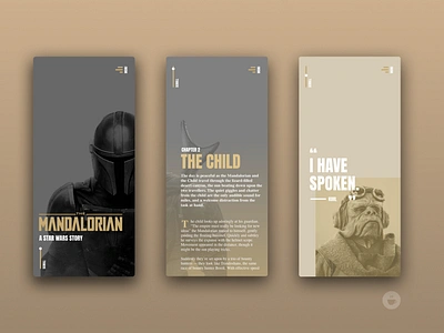 The Mandalorian Mobile App UI app book concept film flat ios app mandalorian minimal mobile mobile design news sci fi star wars ui ui design ui elements ux ux design website