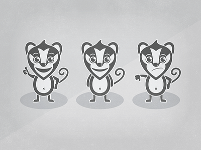 Monkeybadger Character character illustration logo