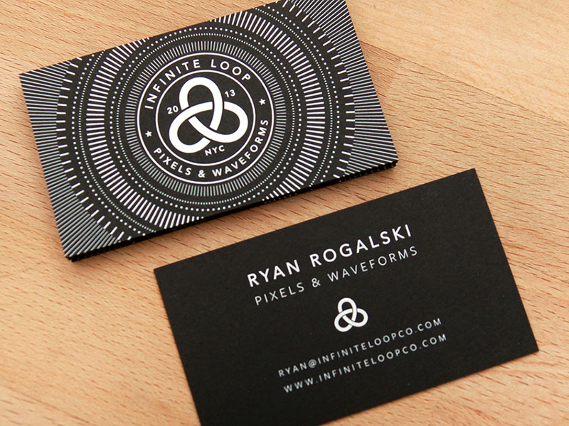 Infinite Loop Business Cards by Alexa Wright on Dribbble