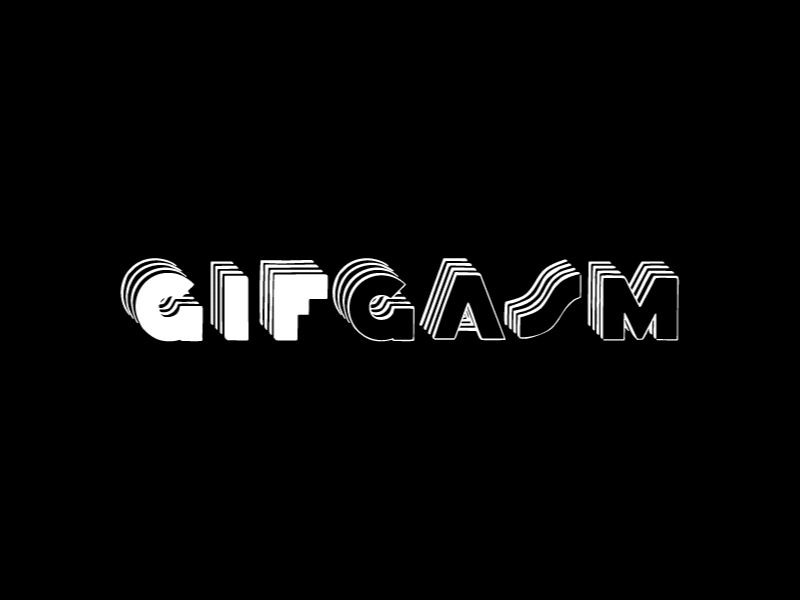 Gifgasm gif logo design
