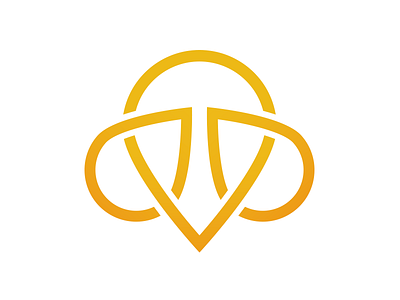 Logo mark – Bumblebee Connect bee brand bumblebee connect identity logo logo mark symbol yellow