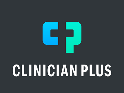 Clinician Plus logo clinician first aid healthcare logo mark negative space nhs plus