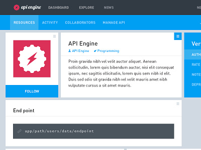 API Engine Resources Page