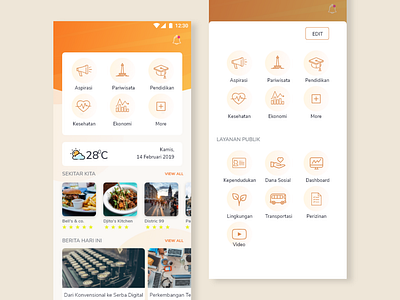 Public Services android app android app design app dribbble invite dribbble invites flat design public public services services simple user user experience user interface user interface design ux