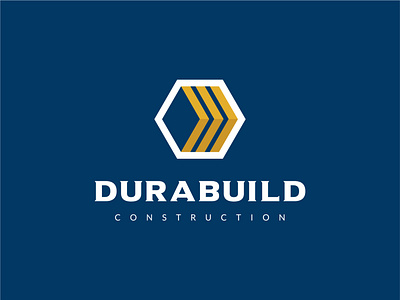 Durabuild Logo Design arrows bold brand identity branding builders construction construction company construction logo corporate branding corporate design logo minimal