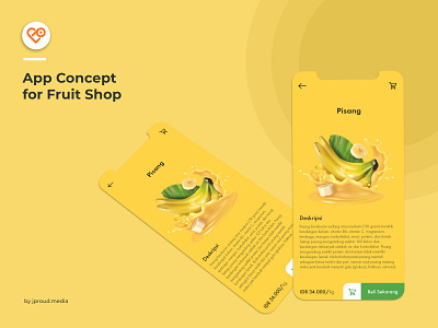 UI Design for Fruit Shop Mobile App