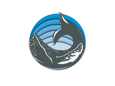 Whale art branding creative design dribbble icon illustration logo minimal vector whale