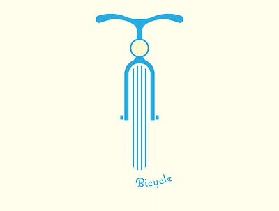 Bicycle art bicycle bike branding design dribbble flat flat design icon illustration illustrator lettering logo minimal vector