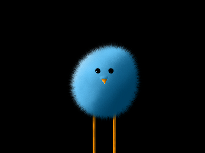 Tsirppy art bird branding brush custom design digitaldrawing fluffy graphic design illustration logo minimal