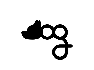 Dog animal art black character design dog dribbble icon illustration letter lettering logo minimal typography vector