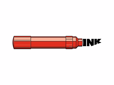 Inky art black design dribbble icon illustration ink lettering logo marker minimal pen pencil typography vector