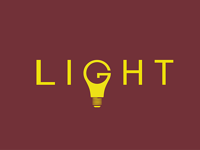 Light art bulb character design dribbble flat illustration letter lettering light logo minimal typography vector