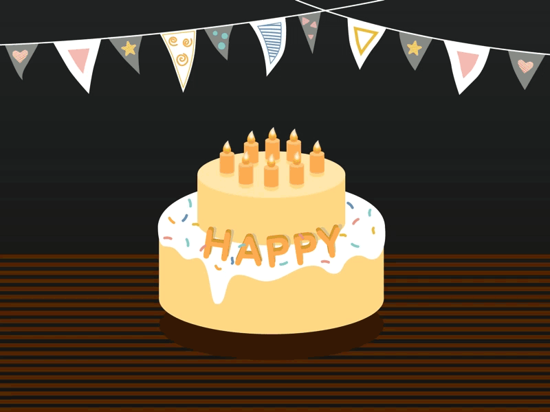 Birthday Party 2019 animation birthday illustration wishes