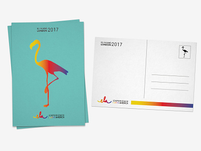 Ela Event Postcard branding design illustration mock up vector